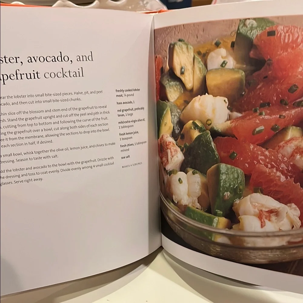 Williams Sonoma New Flavors Appetizer Book - Orange and White